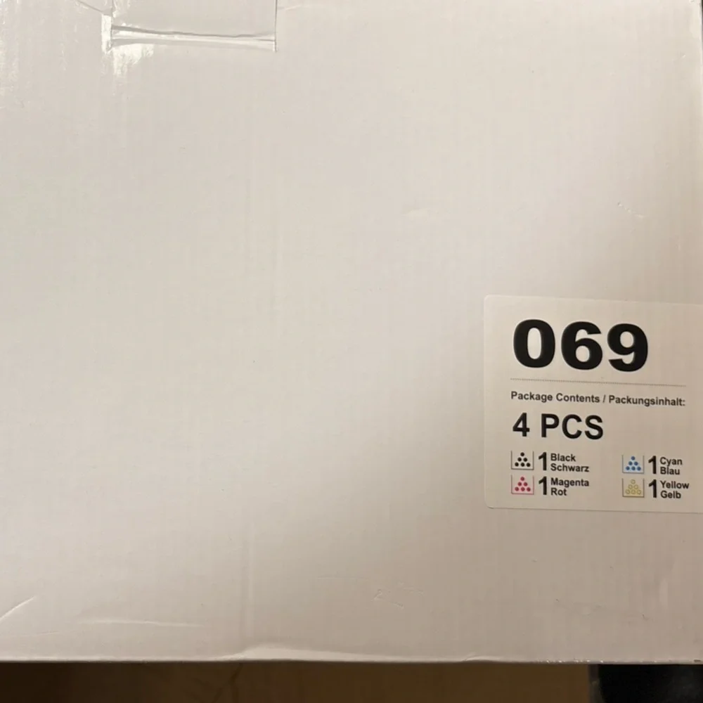 New 4-Pack OLORVA 069 Compatible Toner for Canon (With Chips) - Black/C/M/Y
